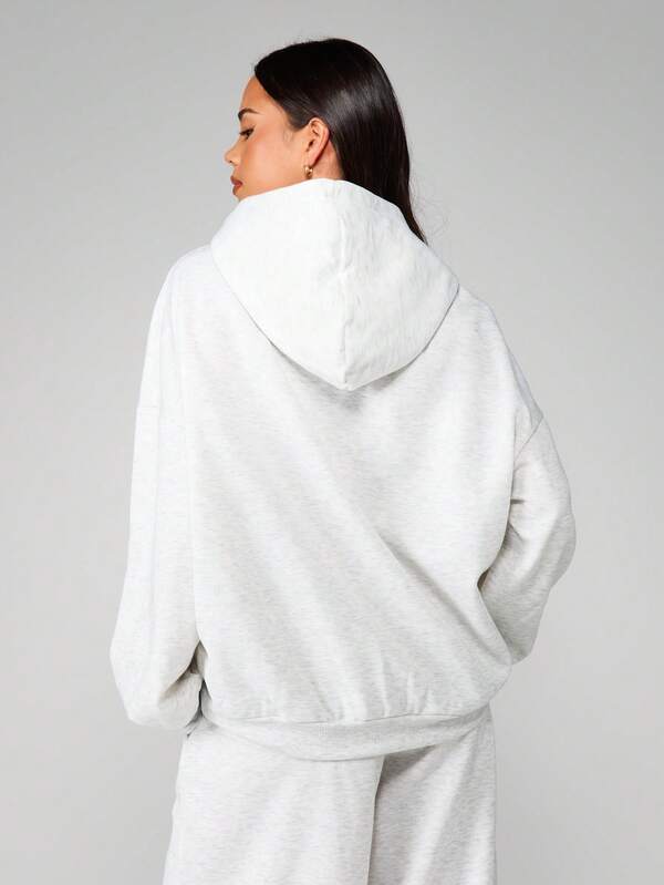 Missguided MISSGUIDED Boston Hoodie With Drawstring And Front Pocket