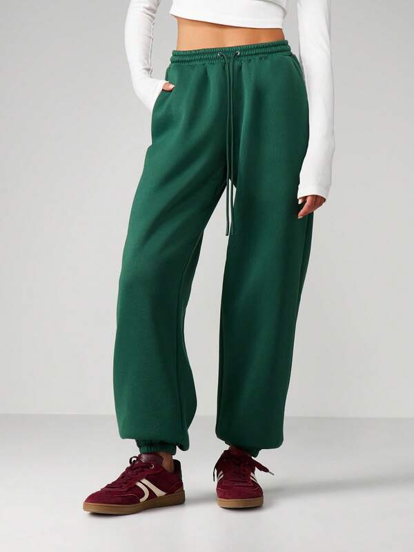 Missguided MISSGUIDED Bow Detail Cuffed Joggers With Drawstring