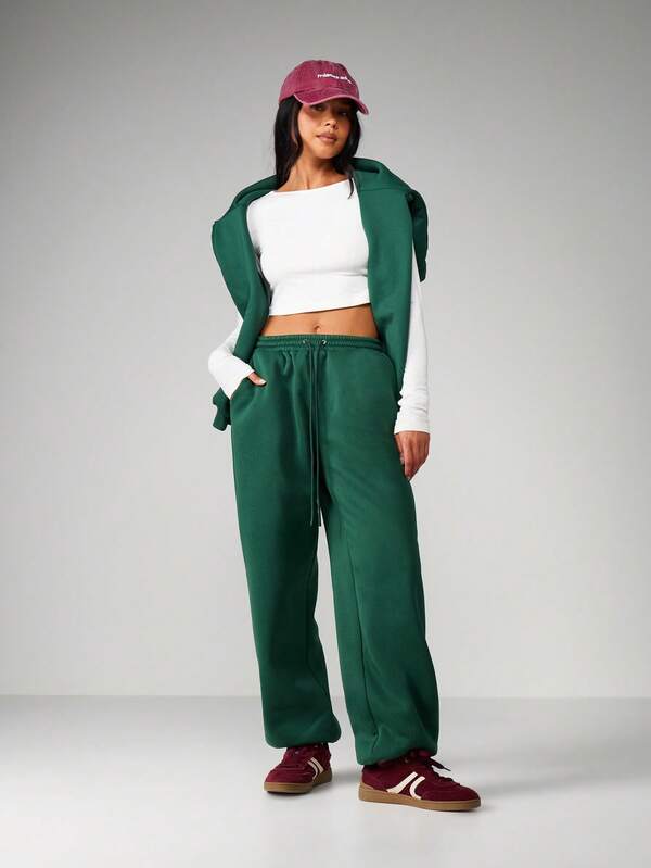 Missguided MISSGUIDED Bow Detail Cuffed Joggers With Drawstring