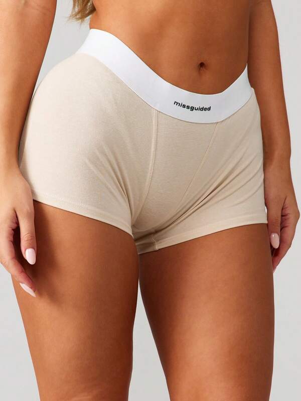 Missguided MISSGUIDED Boyshort Underwear With Contrast Waistband