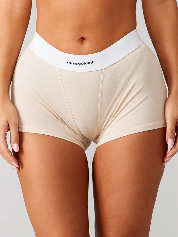 missguided MISSGUIDED Boyshort Underwear With Contrast Waistband