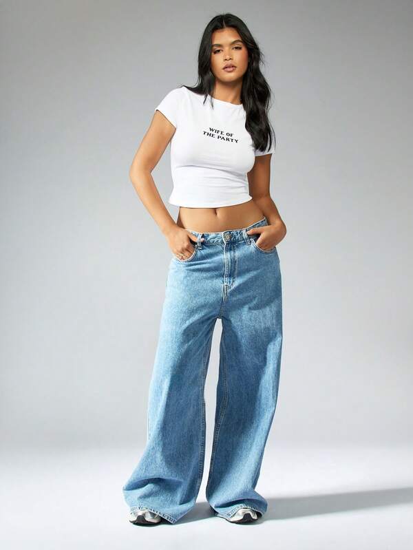 Missguided MISSGUIDED Bridal Slogan Short Sleeve Top