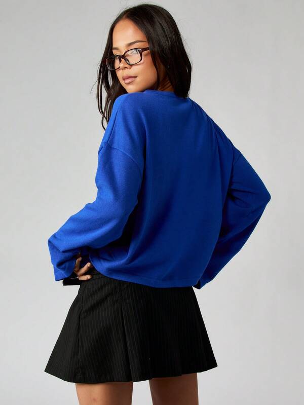 Missguided MISSGUIDED Button Front Knit Cardigan With Long Sleeves