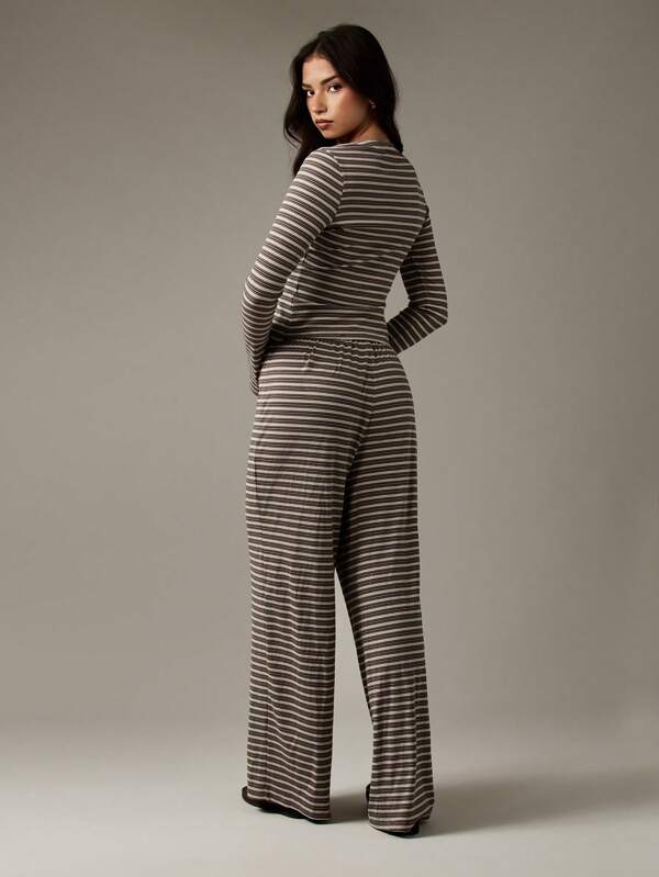 Missguided MISSGUIDED Button Through Ribbed Co Ord Set