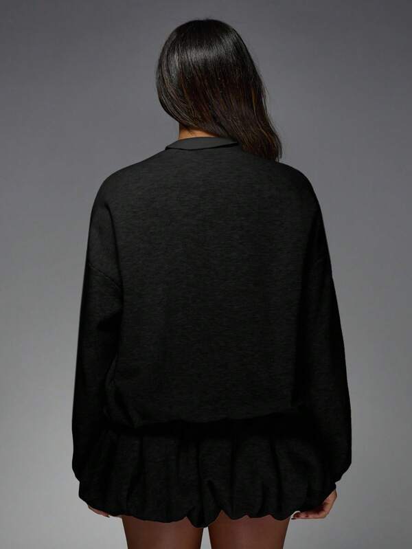 Missguided MISSGUIDED Button Up Cardigan With Scalloped Hem