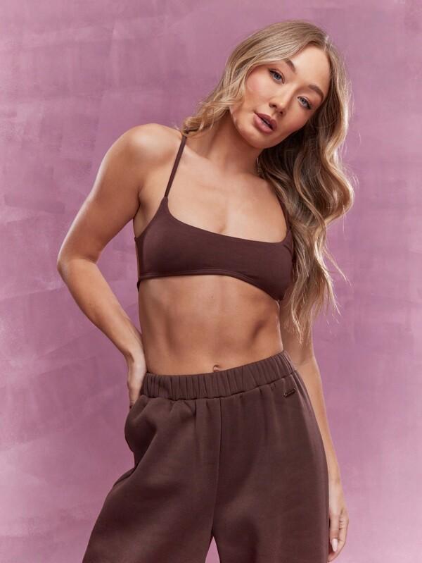 missguided MISSGUIDED Cami Bra Top With Back Cross Strings