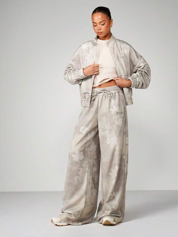 Missguided MISSGUIDED Camo Wide Leg Drawstring Pants