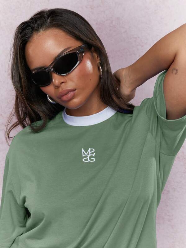 Missguided MISSGUIDED Casual Oversized Logo T-Shirt