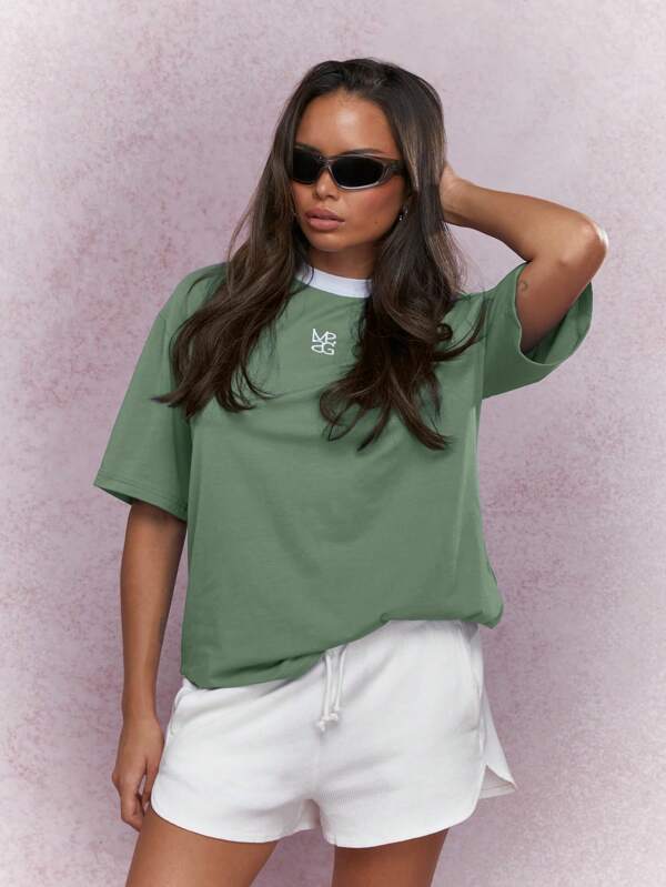 missguided MISSGUIDED Casual Oversized Logo T-Shirt