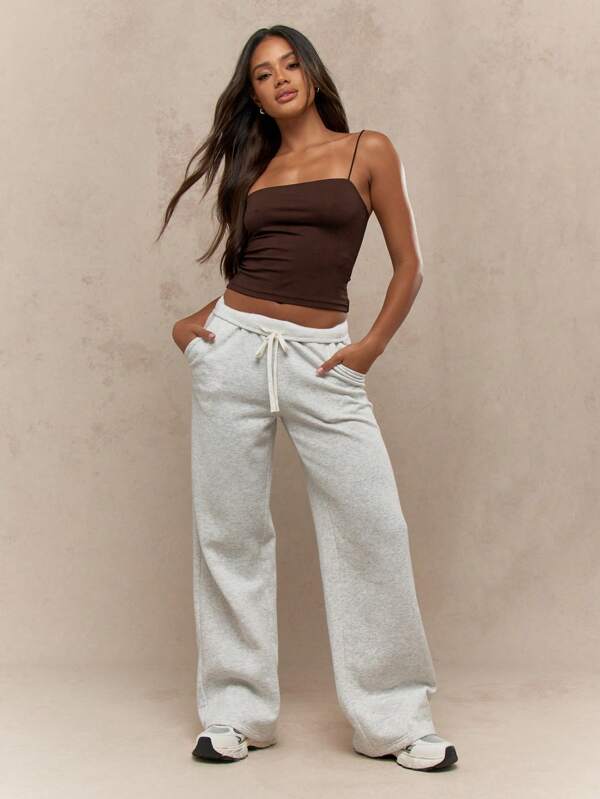 Missguided MISSGUIDED Chic Ribbed Bandeau Crop Tank Top