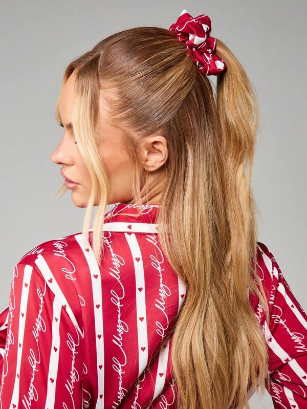 Missguided MISSGUIDED Christmas Striped Robe With Belt Tie