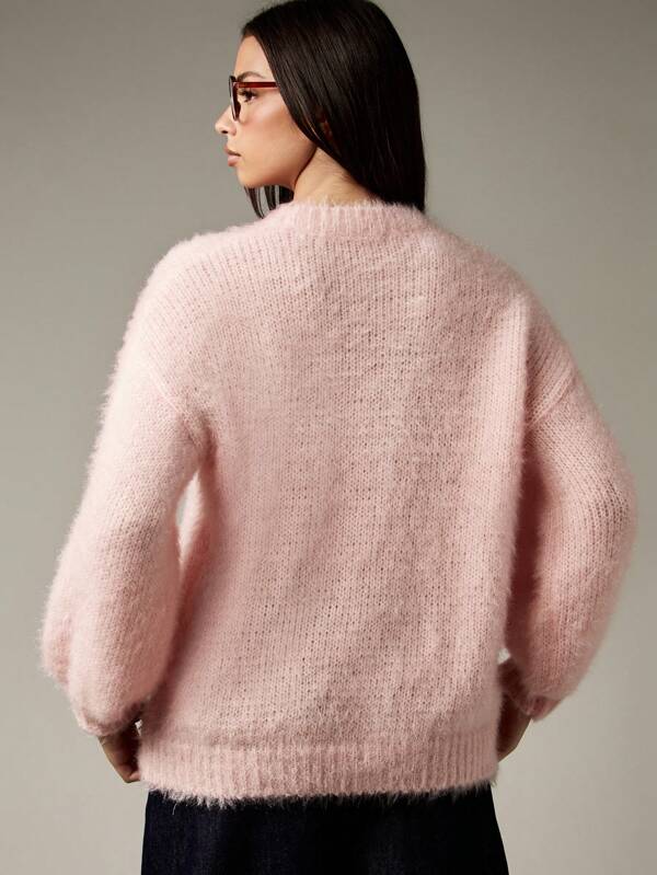 Missguided MISSGUIDED Chunky Knit Sweater With Balloon Sleeves And Turtleneck