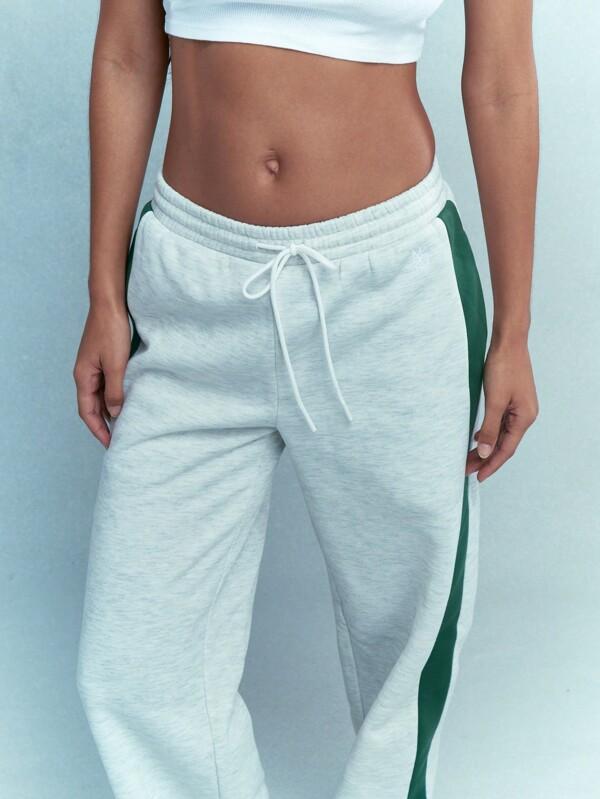 missguided MISSGUIDED Color Block Wide Leg Sweatpants With Drawstrings Winter Wear