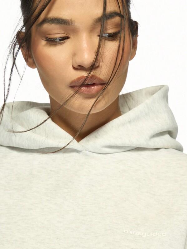 Missguided MISSGUIDED Cozy Oversized Pullover Sweatshirt With Centre Pocket
