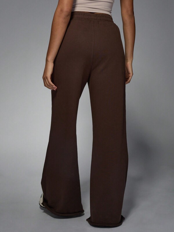 Missguided MISSGUIDED Cozy Oversized Wide Leg Fleece Sweatpants With Pockets