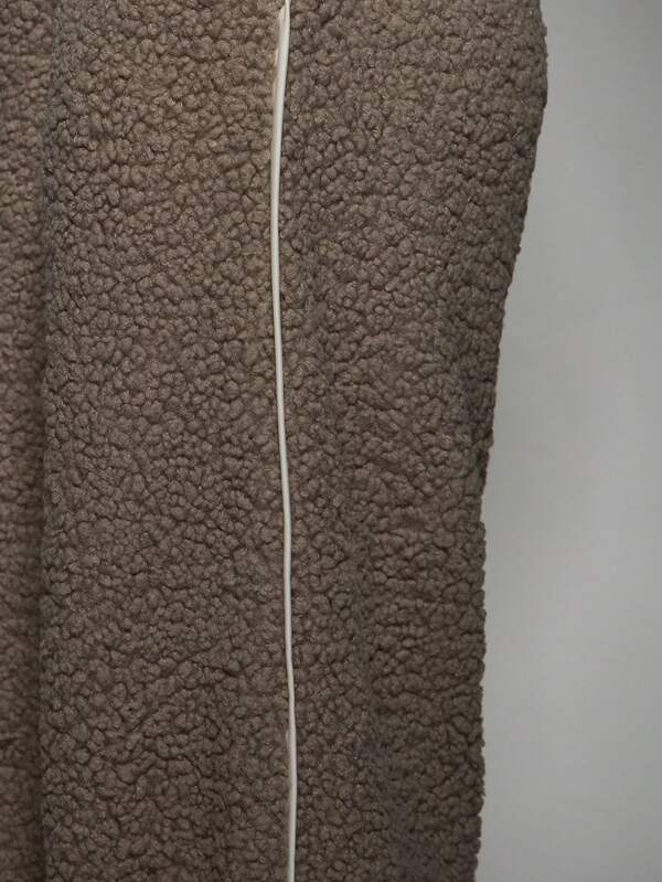 Missguided MISSGUIDED Cozy Teddy Fleece Wide Leg Relaxed Fit Sweatpants