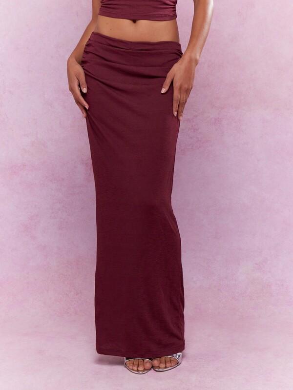 Missguided MISSGUIDED Crew Neck Sleeveless Top Maxi Skirt Two Piece Outfit