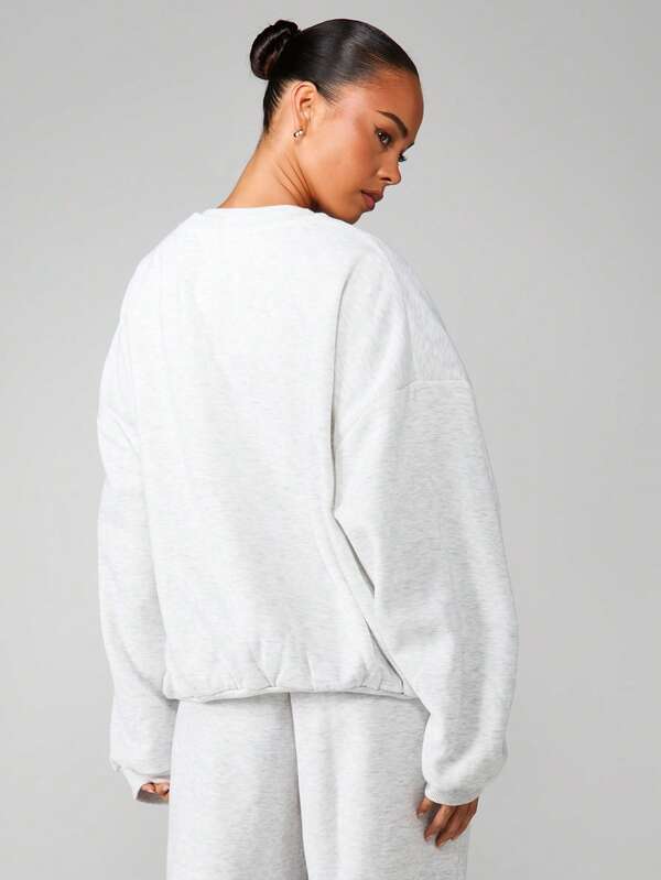 Missguided MISSGUIDED Crew Neck Sweatshirt With Sports Club Print