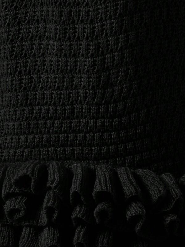 Missguided MISSGUIDED Crochet Maxi Dress With Ruffle Hem Halter Design