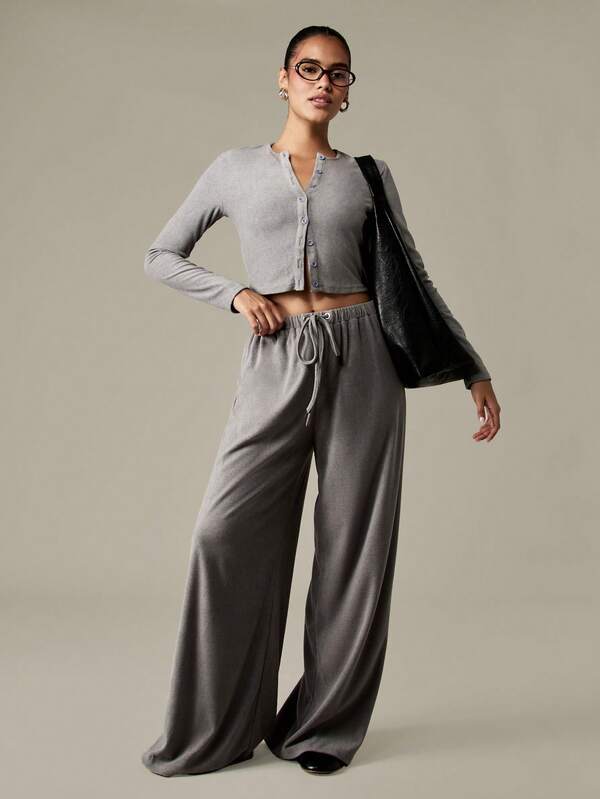 Missguided MISSGUIDED Cropped Button Through Cardigan With Long Sleeves