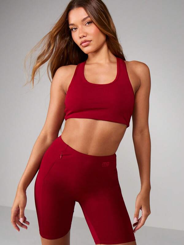 Missguided MISSGUIDED Cross Back Sports Bra With Adjustable Straps