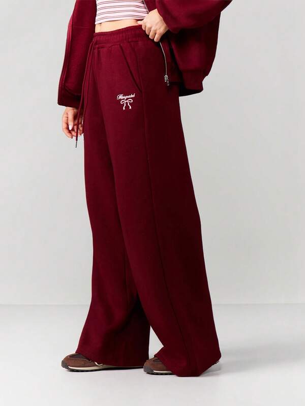 missguided MISSGUIDED Crossover Back Bodysuit Jumpsuit With Wide Legs