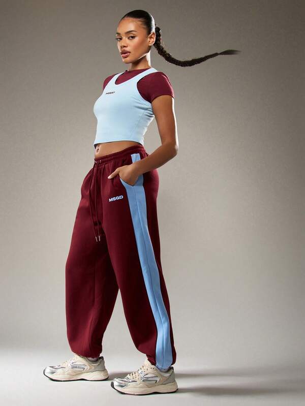 Missguided MISSGUIDED Cuffed Joggers With Side Stripes
