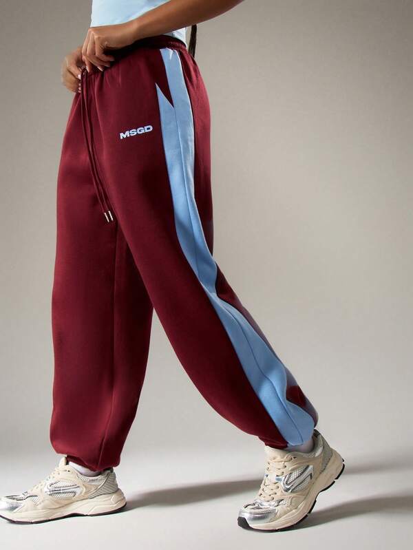 missguided MISSGUIDED Cuffed Joggers With Side Stripes