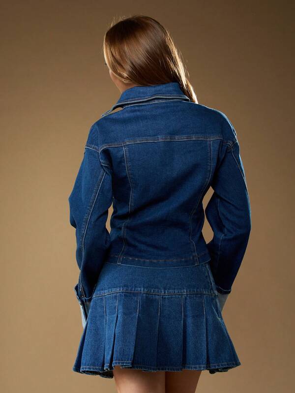 Missguided MISSGUIDED Denim Jacket With Turn Up Cuffs