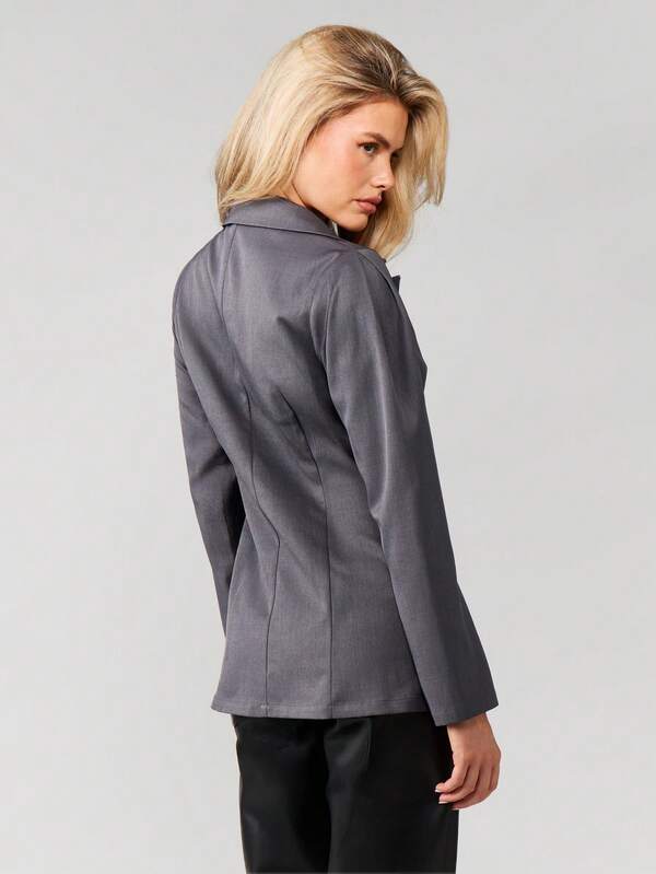 Missguided MISSGUIDED Double Breasted Blazer With Lapels