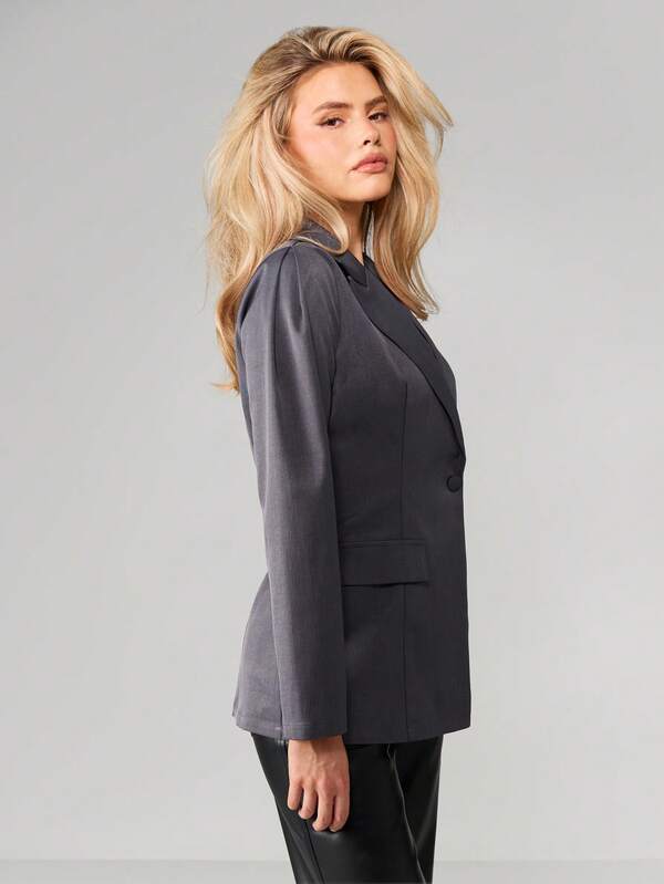 Missguided MISSGUIDED Double Breasted Blazer With Lapels