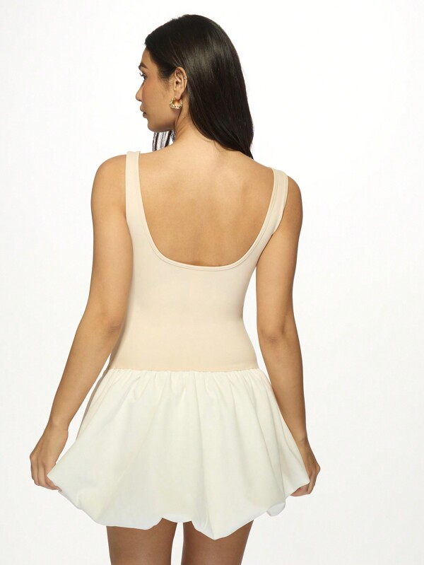 Missguided MISSGUIDED Elegant Ballet-Inspired Mini Dress With Gathered Tutu Skirt