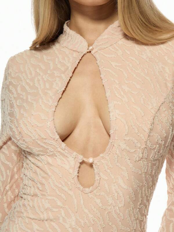 Missguided MISSGUIDED Elegant Bell Sleeve Bodycon Women Long Dress
