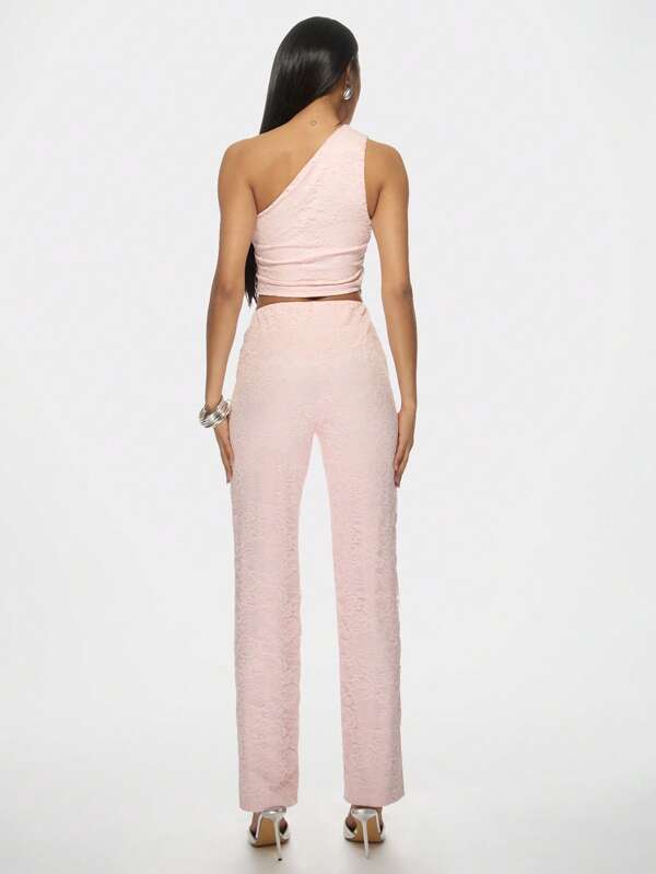 Missguided MISSGUIDED Elegant Lace Co-Ord Two-Piece Outfit