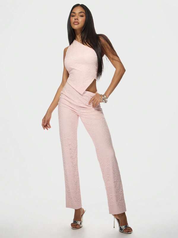 missguided MISSGUIDED Elegant Lace Co-Ord Two-Piece Outfit