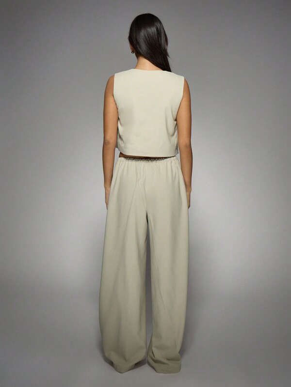 Missguided MISSGUIDED Elegant Sleeveless Two-Piece Business Office Set