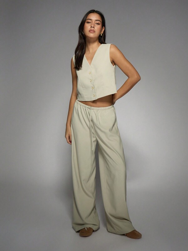 missguided MISSGUIDED Elegant Sleeveless Two-Piece Business Office Set