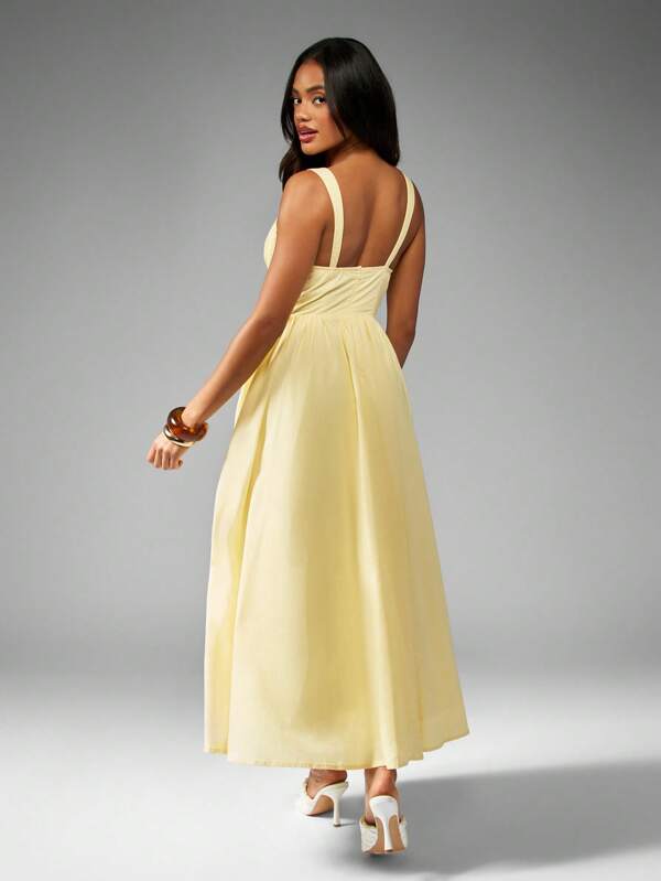 Missguided MISSGUIDED Empire Waist Flowing Skirt Dress