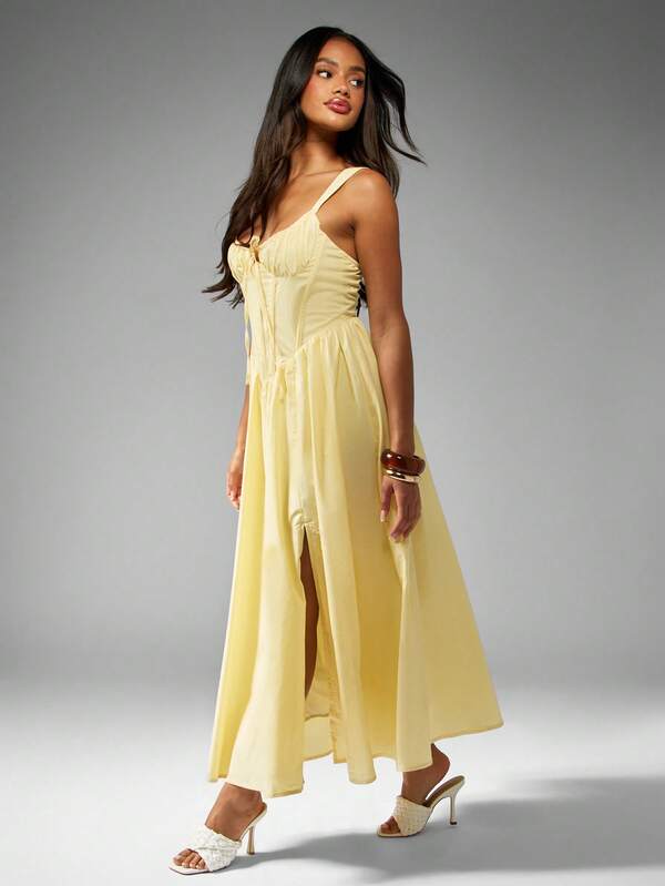 Missguided MISSGUIDED Empire Waist Flowing Skirt Dress