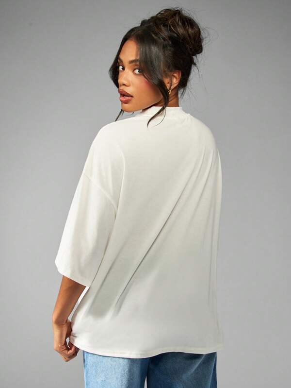 Missguided MISSGUIDED Essential Basic Cotton Oversized T-Shirt 3 Pack