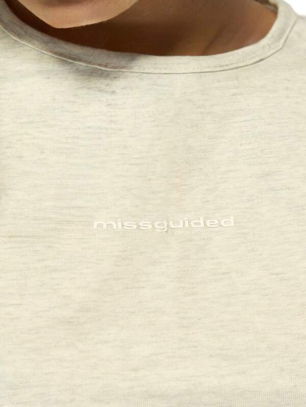 Missguided MISSGUIDED Essential Long Sleeve Fitted Crew Neck Top