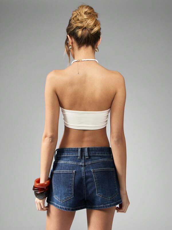 Missguided MISSGUIDED Essential Strapless Bandeau Crop Tube Tops