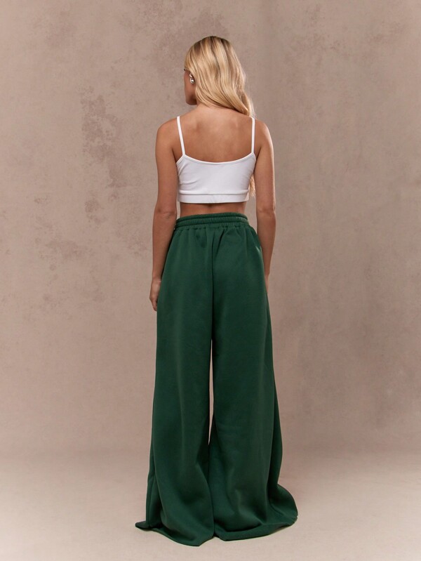 Missguided MISSGUIDED Extra Long Wide Leg Elastic Waist Sweatpants