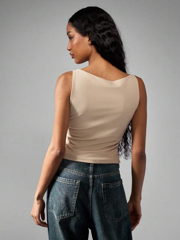 Missguided MISSGUIDED Fitted Seamless Stretchy Cami Tank Top