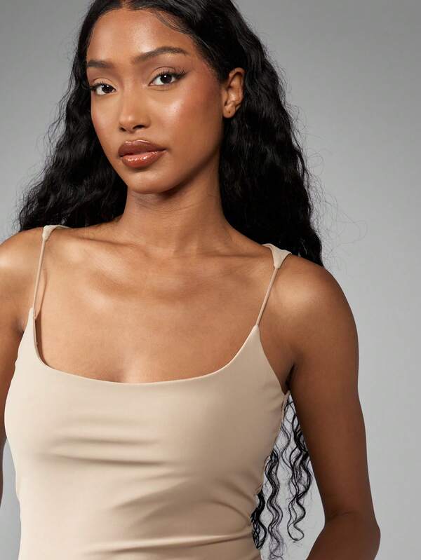 Missguided MISSGUIDED Fitted Seamless Stretchy Cami Tank Top