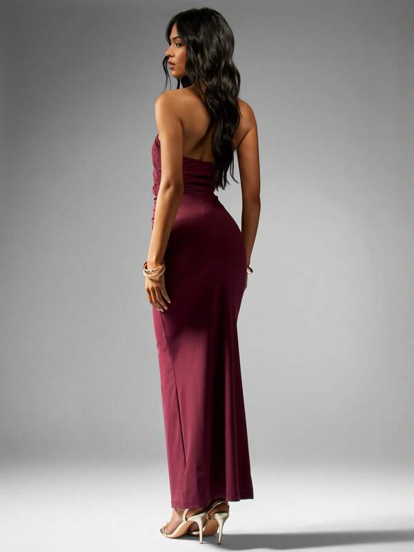 Missguided MISSGUIDED Floor Length Cut Out Design Maxi Dress