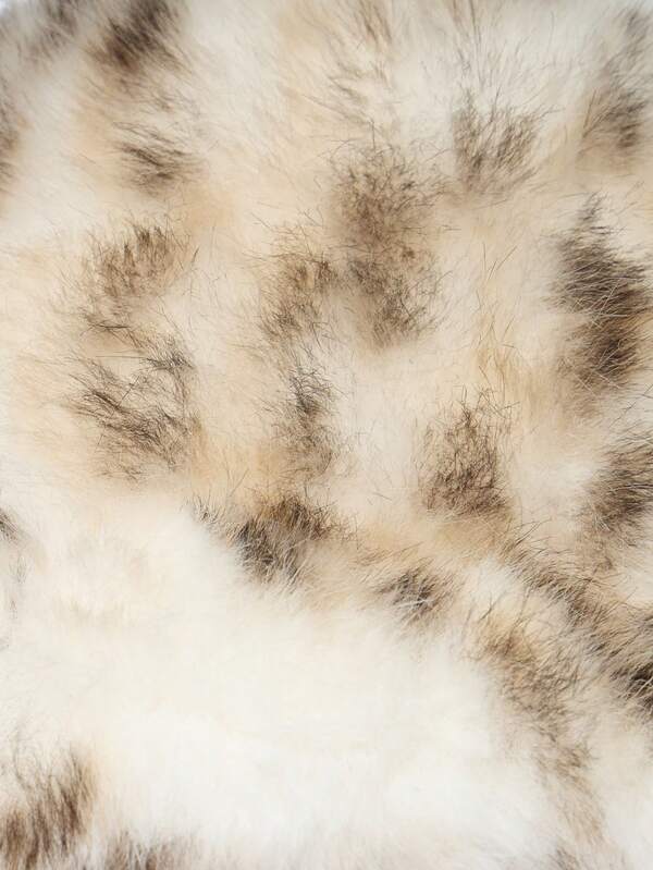 Missguided MISSGUIDED Fluffy Leopard Print Bucket Hat With Faux Fur