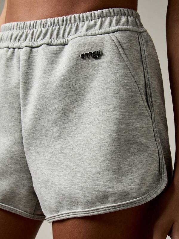 Missguided MISSGUIDED French Terry Athletic Shorts With Dolphin Hem