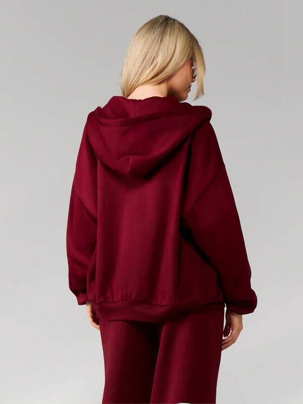 Missguided MISSGUIDED Full Zip Hoodie With Drawstring