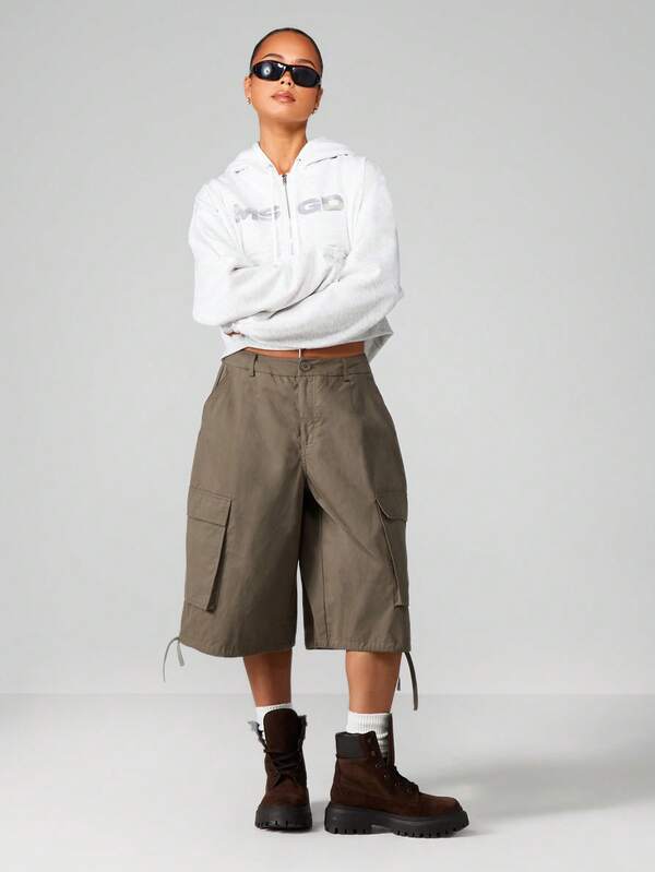 Missguided MISSGUIDED Full Zip Hoodie With Drawstring